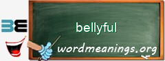 WordMeaning blackboard for bellyful